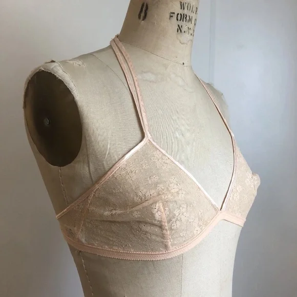 VINTAGE EYRS PARIS LACE BRA MADE IN FRANCE I. MAGNIN & CO ERES - Picture 3 of 10